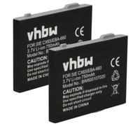 vhbw 2x Battery compatible with Siemens Gigaset M2 Plus Professional | for HiPath M2 Professional Wireless Landline Phone (750 mAh, 3.7 V, Li-Ion)