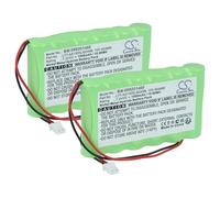 vhbw 2x Battery compatible with Visonic Central PM30, PowerMaster 30 Control Panel Alarm Units, Home Security (1500 mAh, 7.2 V, NiMH)