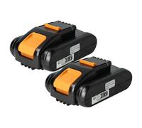 vhbw 2x Battery compatible with Worx Landroid WG801E.9, WR142E, WR110MI, WR143E, WR147.1, WR147E.1, WR130E Power Tools (2000 mAh, Li-Ion, 20 V)
