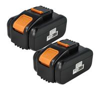 vhbw 2x Battery compatible with Worx WG329E, WG540, WG540E, WG329E.9, WG540E.1, WG329, WG322, WG323, WG320 Power Tools (4000 mAh, Li-Ion, 20 V)