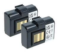 vhbw 2x Battery compatible with Zebra ZQ610, ZQ521, ZQ520, ZQ521 RFID Printer Copier Scanner Label Maker (3400 mAh, 7.4 V, Li-Ion)