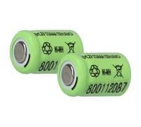 vhbw 2x Battery Replacement for 1/3AAA for Model Making Device (150mAh, 1.2 V, NiMH)