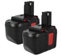vhbw 2x Battery Replacement for Bosch 2607335645, 2607335637, B-8230, BAT030, 2607335562, 2607335561 for Power Tools (3000 mAh, NiMH, 24 V)