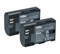 vhbw 2x Battery Replacement for Canon LP-E6N | for Camera DSLR (2250 mAh, 7.4 V, Li-Ion) + Info Chip