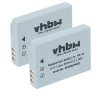 vhbw 2x Battery Replacement for Canon NB-5L for Camera DSLR (650 mAh, 3.6 V, Li-Ion)