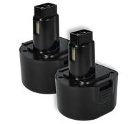 vhbw 2x Battery Replacement for ELU EZWA29, EZWA30, EZWA31, EZWA37 for Power Tools (1500 mAh, NiMH, 9.6 V)