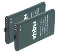 vhbw 2x Battery Replacement for Hytera BL2009 for Radio, Walkie-Talkie (2000 mAh, 3.7 V, Li-Ion)