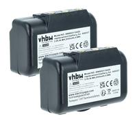 vhbw 2x Battery Replacement for IMET WBH04.965, AS037 for Industrial Radio Remote Control (2000 mAh, 2.4 V, NiMH) - Black