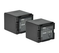 vhbw 2x Battery Replacement for Panasonic CGR-DU06, CGA-DU21, CGA-DU14, CGA-DU12, CGA-DU07 for Videocamera (1500 mAh, 7.2 V, Li-Ion)