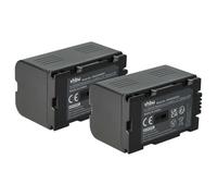 vhbw 2x Battery Replacement for Panasonic VSB0418, CGR-D815, VW-VBD20, CGR-D53A, CGR-D53 for Videocamera (1700 mAh, 7.2 V, Li-Ion)