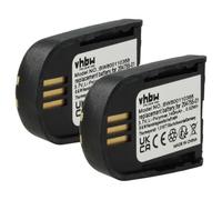 vhbw 2x Battery Replacement for Plantronics 204755-01, 82742-01, 84598-01 for Wireless Headset Headphones (140 mAh, 3.7 V, Li-polymer)