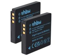 vhbw 2x Battery Replacement for Ricoh DB-70 for Camera DSLR (600 mAh, 3.6 V, Li-Ion)