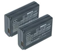 vhbw 2x Battery Replacement for Samsung AD43-00192A, BP1310, BP-1310, ED-BP1310 for Camera DSLR (1000 mAh, 7.2 V, Li-Ion)
