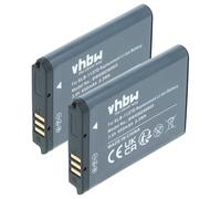 vhbw 2x Battery Replacement for Samsung SLB-1137d for Camera DSLR (750mAh, 3.6 V, Li-Ion)