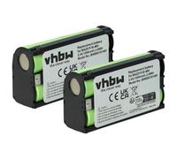 vhbw 2x Battery Replacement for Sennheiser BA2015, BA-2015 for Wireless Headset Headphones (1500 mAh, 2.4 V, NiMH)