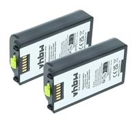 vhbw 2x Battery Replacement for Zebra BTRY-MC3XKABOE for Barcode Scanner POS (4400 mAh, 3.7 V, Li-Ion)