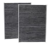 vhbw 2x Cabin Air Filter Replacement for Vemo V20-31-1054 for Car - Activated Carbon