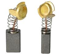 vhbw 2X Carbon Brush 16.2 x 10.9 x 6.9 mm Replacement for Black & Decker 90640566 for Power Tool, Circular Saw + Spring