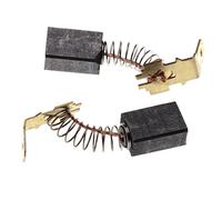vhbw 2x Carbon Brush 6 x 9 x 12.5 mm compatible with Makita 6905H, 6504B, 6820V, 6402, 6904H, 6904V, 8401, 6904VH power tool + Spring