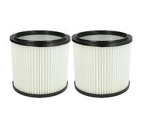vhbw 2x Cartridge Filter compatible with Aqua Vac Synchro 22, 30, 30/A, 40 AC, 40/A Vacuum Cleaner - White