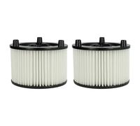 vhbw 2x Cartridge Filter compatible with Bosch AdvancedVac 20 | UniversalVac 15 Vacuum Cleaner - White Washable