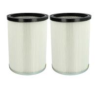 vhbw 2x Cartridge Filter compatible with Kärcher NT 70/2 Me Classic *AR, NT 70/2 Me Classic (220V)*BR Vacuum Cleaner - White