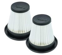 vhbw 2x Cartridge Filter compatible with Stihl SEA 20 Wet and Dry Vacuum Cleaner - Black White