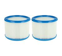 vhbw 2x Cartridge Filter compatible with WAP Aero 400, 440, 600, 640, 800A, 840 Vacuum Cleaner - Blue White
