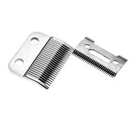vhbw 2X Cutting Set (1x Large Blade, 1x Precision Cutting Blade) Compatible with Wahl Deluxe Chrome Pro Kit 79524 Hair Clippers
