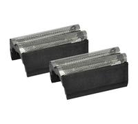 vhbw 2x Dual Shaver Foil compatible with Braun 4520, 5403, 4615, 4605, 4550, 4550cc, 4525 Electric Shaver + Frame, Silver/Dark Grey