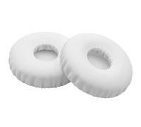 vhbw 2x Ear Pad Cups Cushion Covers compatible with Beats by Dr. Dre Solo 2, 3 On-Ear Headphones Headset - white, 6.6cm