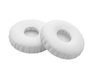 vhbw 2x Ear Pad Cups Cushion Covers compatible with Beats by Dr. Dre Solo 2, 3 On-Ear Headphones Headset - white, 6.6cm