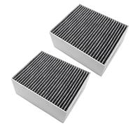 vhbw 2x Filter Activated Carbon Filter compatible with Siemens LC97WA532B/02, LC97WA532B/03, LC98BA521/01 Extractor Fan - 22.7 x 18.9 x 10 cm