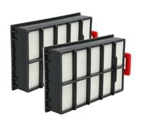 vhbw 2x Filter compatible with Bosch GS-60 Ultra Automatic Vacuum Cleaner - HEPA filter Black White