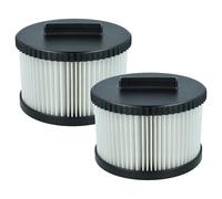 vhbw 2x Filter compatible with Dewalt DWV9340-XJ Vacuum Cleaner - HEPA filter Black White