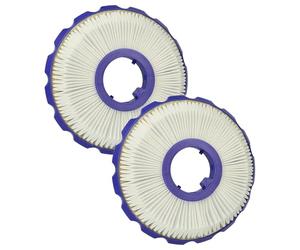 vhbw 2x Filter compatible with Dyson UP15 Small Ball, DC51 Mulitifloor Vacuum Cleaner - post-motor HEPA-filter Blue White