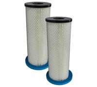 vhbw 2x Filter compatible with Husqvarna S26, S13, S36 Vacuum Cleaner - HEPA filter Blue White