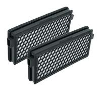 vhbw 2x Filter compatible with Miele Complete C3 Black Diamond EcoLine Vacuum Cleaner - HEPA/activated carbon filter Black White