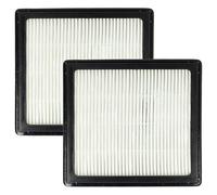 vhbw 2x Filter compatible with Nilfisk GM210, GM240, GM200, GM200E, GM315, GM320, GM310, GM300, GM305 Vacuum Cleaner - HEPA filter Black White
