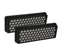 vhbw 2x Filter compatible with Samsung VCC74A5V3W/XEH, VCC7490H3K/XEN, VCC74A5V3W/XEN Vacuum Cleaner - HEPA/flat-fold filter Black White