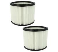 vhbw 2x Filter Element compatible with Flex VCE 26 L MC, VC 26 L MC Wet/Dry Vacuum Cleaner