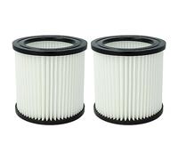 vhbw 2x Filter Element compatible with Nilfisk Buddy II 12, II 12 Car Cleaner Wet/Dry Vacuum Cleaner
