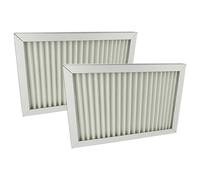 vhbw 2x Filter G4 Replacement for Pluggit SWTG4-S for Geothermal Heat Exchanger - Filter Set, 37 x 25 x 2.4 cm, White