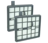 vhbw 2x Filter Replacement for Nilfisk 12404730 for Vacuum Cleaner - HEPA filter Grey White