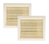 vhbw 2x Flat-Fold Filter compatible with Worx WX031, WX031.9 Vacuum Cleaner - Pleated Filter Element