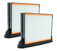 vhbw 2x Flat-Fold Filter F8 compatible with Mafel S50M, S50, S35M, S25M, S25L, S25 Industrial Vacuum Cleaner - Pleated Filter Element