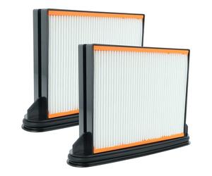 vhbw 2x Flat-Fold Filter F8 compatible with Starmix ISP iPulse L-1635 BASIC, ISP iPulse M-1635 SAFE/PLUS Industrial Vacuum Cleaner - Pleated Filter Element