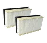 vhbw 2x Flat-Fold Filter H14 compatible with Kärcher T 30/1 Ap Te H, SB V 1 Vacuum Cleaner Wet/Dry - Pleated Filter Element
