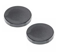 vhbw 2x Front Lens Cap Cover Set for 45mm Binocular Lenses, Monocular Lens - Snap-On, Black