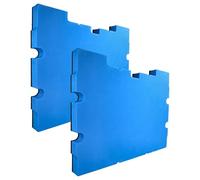 vhbw 2x Hard Foam Insert compatible with Dewalt TSTAK IV DWST1-70706, TSTAK III DWST1-70705 Toolbox - rigid foam, 30 mm Blue, 30 mm